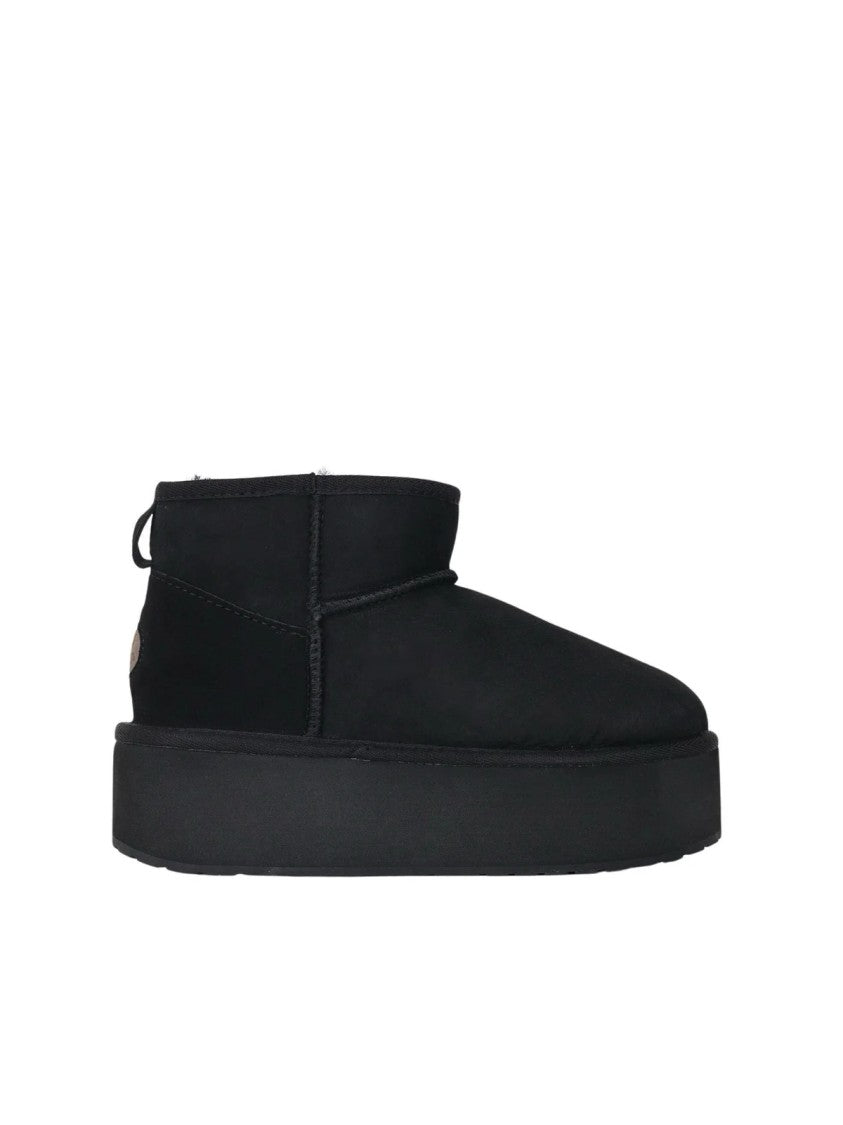 Emu Australia Black Suede Ankle Boots