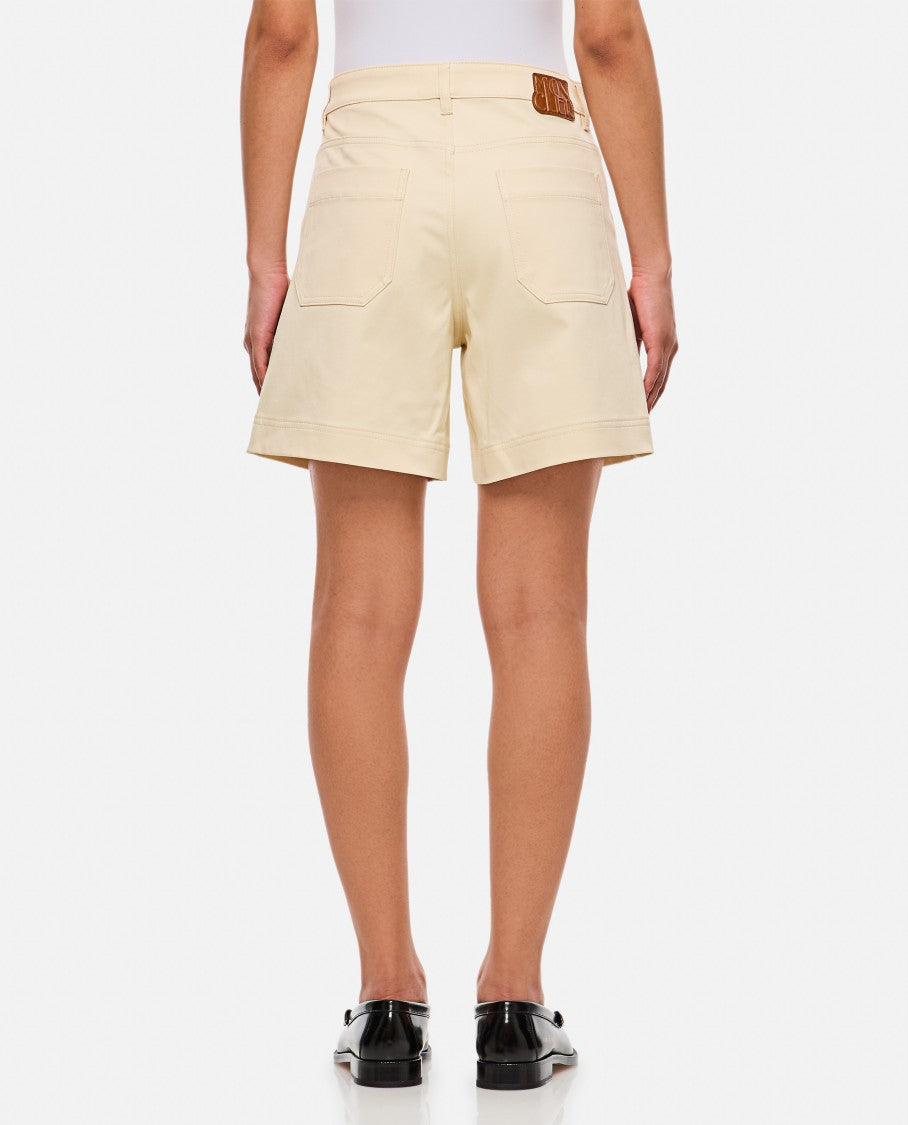 Moncler Tailored Cream Shorts