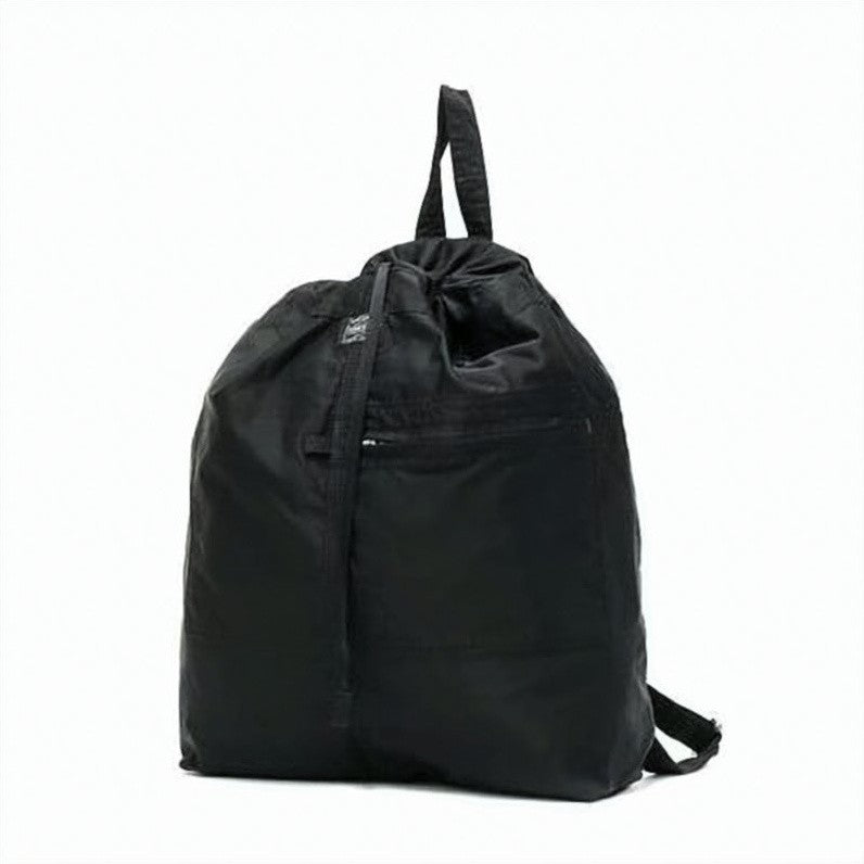 Porter Minimalist Black Nylon Crossbody Bag With Adjustable Straps