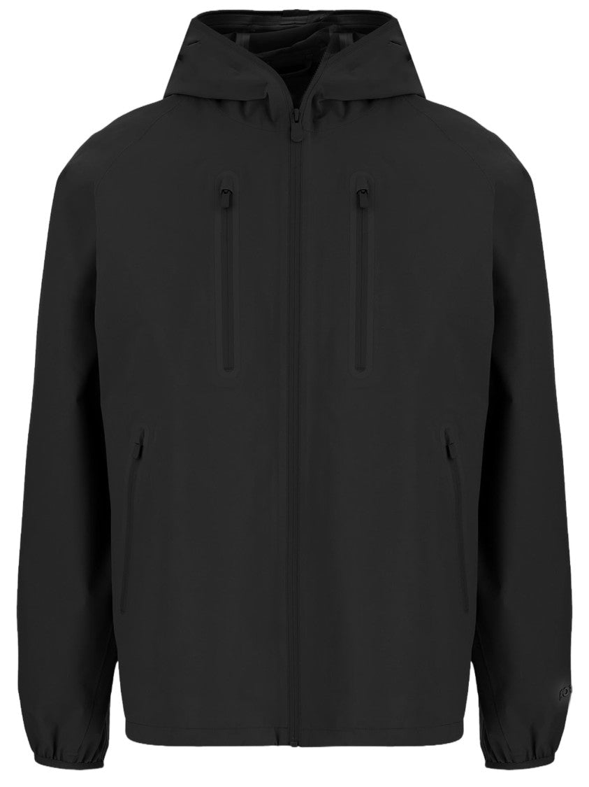 Save The Duck Cropped Black Jacket With High Collar