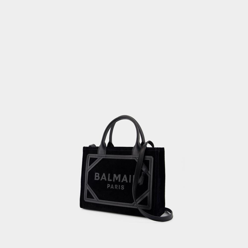 Balmain B-Army Small Shopper Bag - Leather - Black