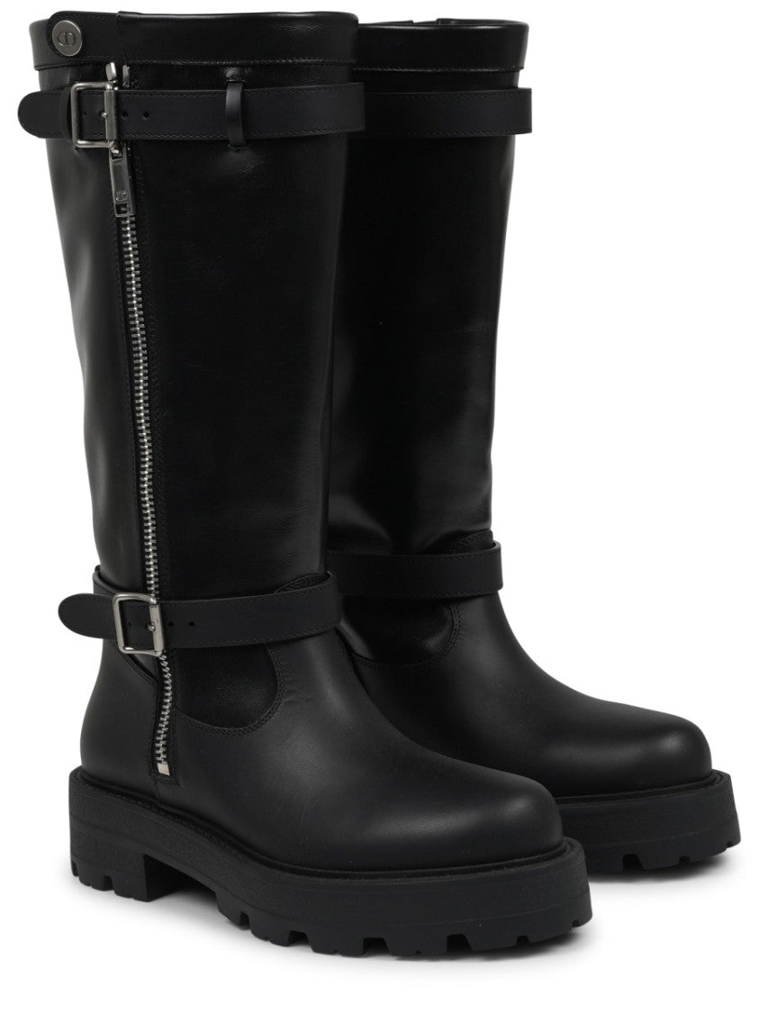 Dior D-Major Calf Leather Boots