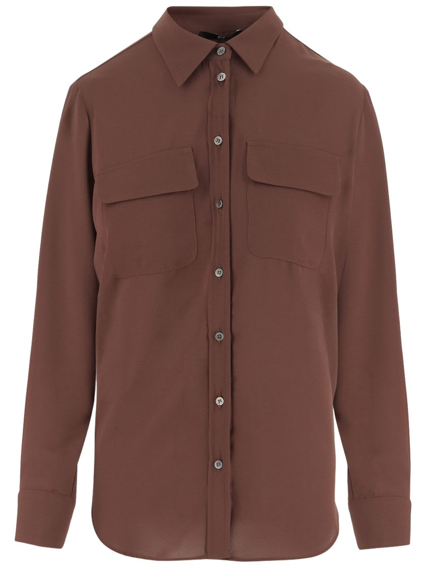 F.It Technical Fabric Shirt With Classic Collar