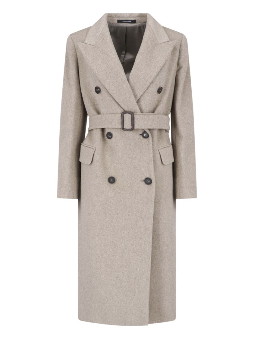 Tagliatore Brown Jole Virgin Wool Coat