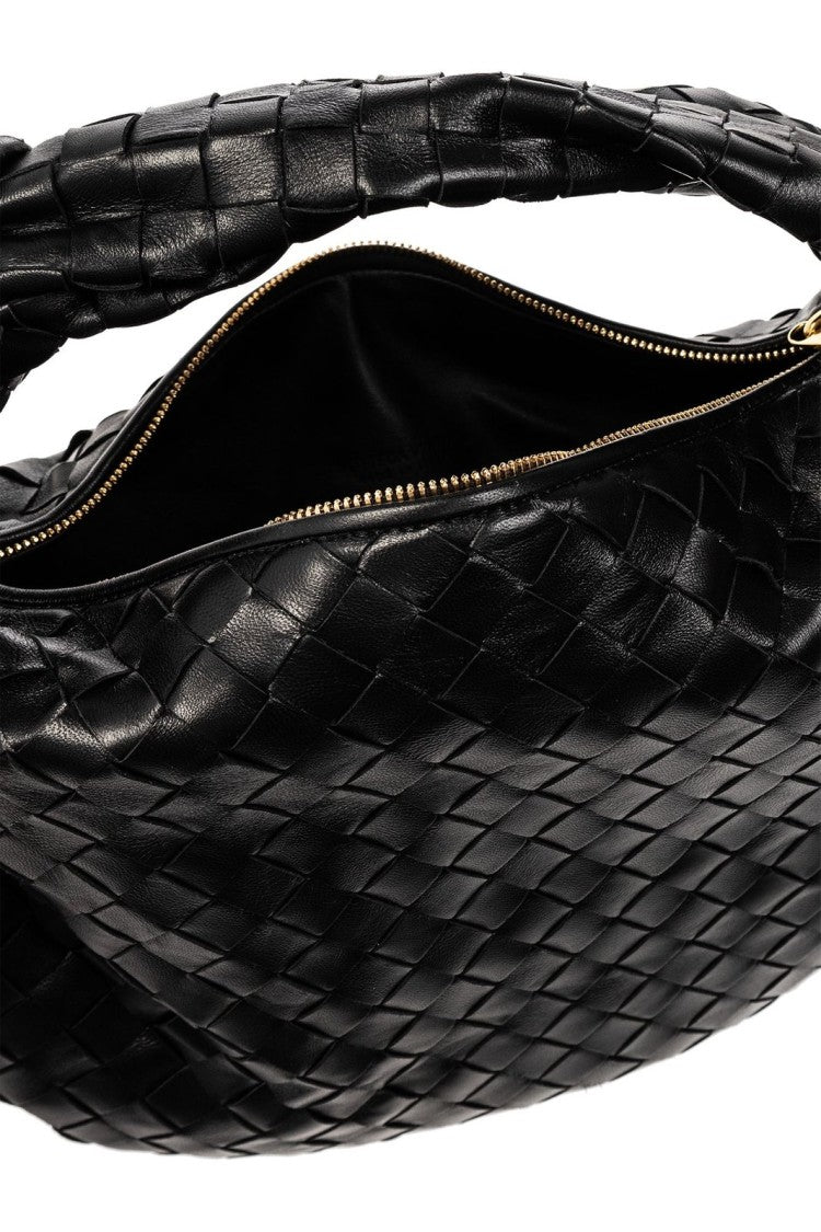 Bottega Veneta Woven Black Leather Tote Bag