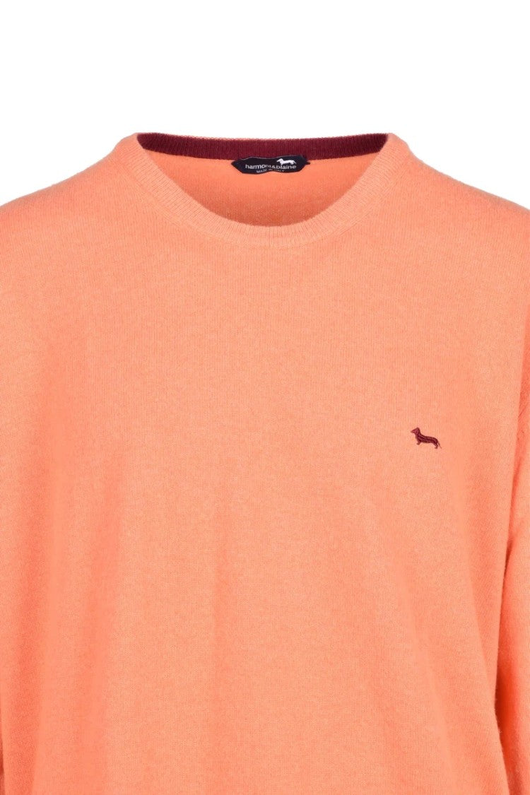 Harmont&Blaine Orange Wool Viscose Polyamide Cashmere Men's Sweater