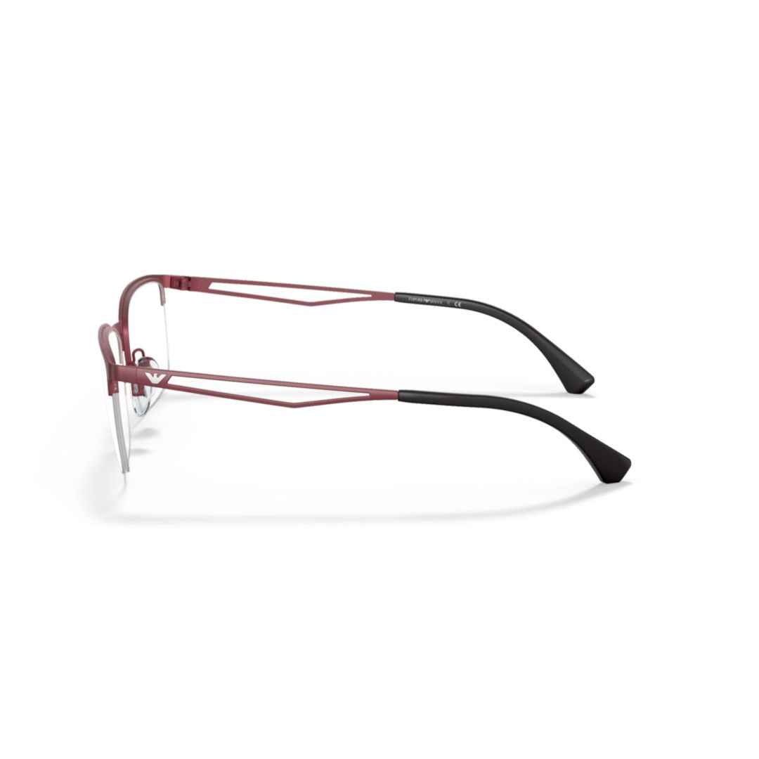 Emporio Armani 1116 Vista Rectangular Frame Eyeglasses With Openwork Temples