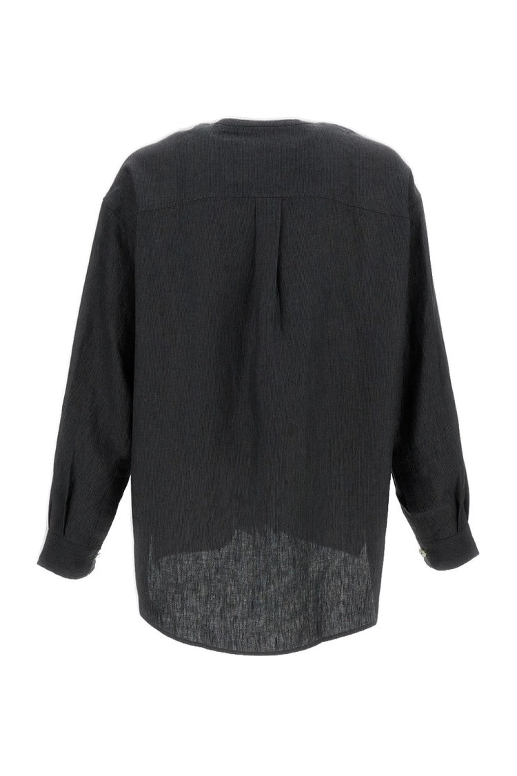 Jacquemus Grey La Chemise Pastro Linen Shirt