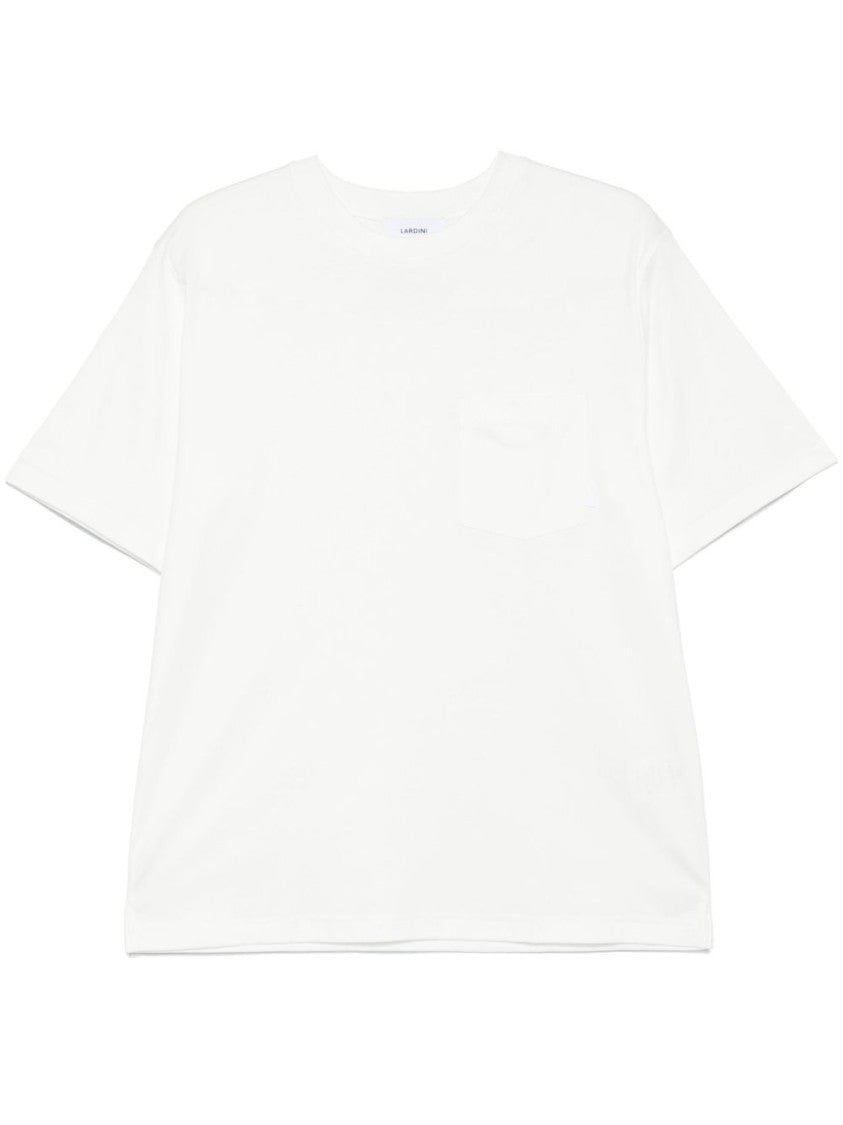 Lardini Relaxed Fit White Cotton T-Shirt