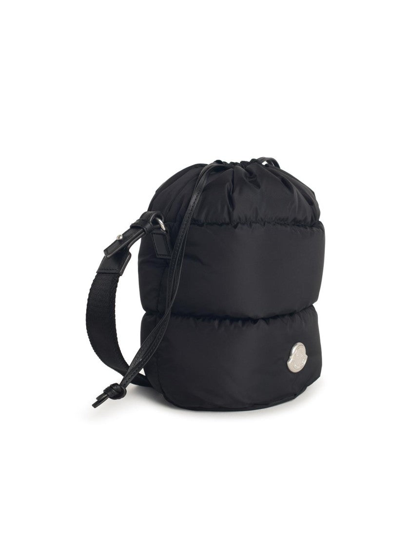 Moncler 'Caradoc' Bucket Bag In Black Polyamide