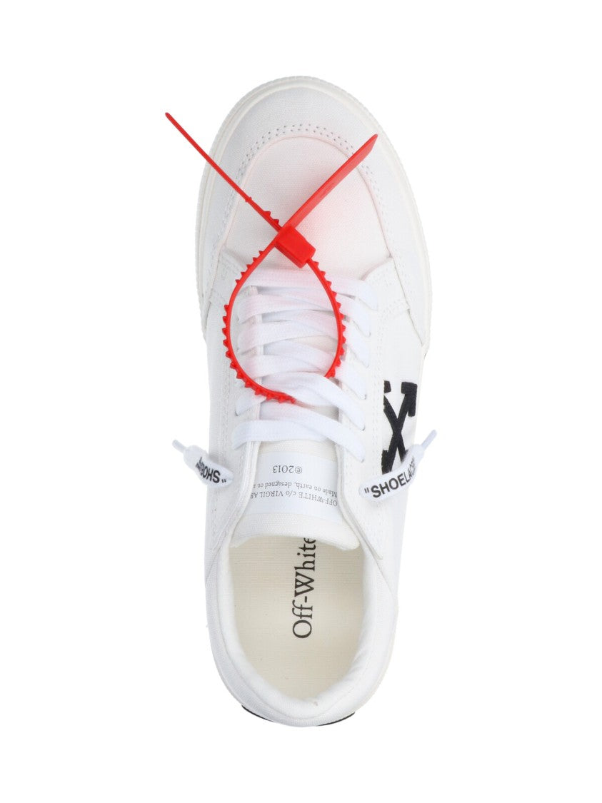 Off-White White Arrow Logo Leather Sneakers