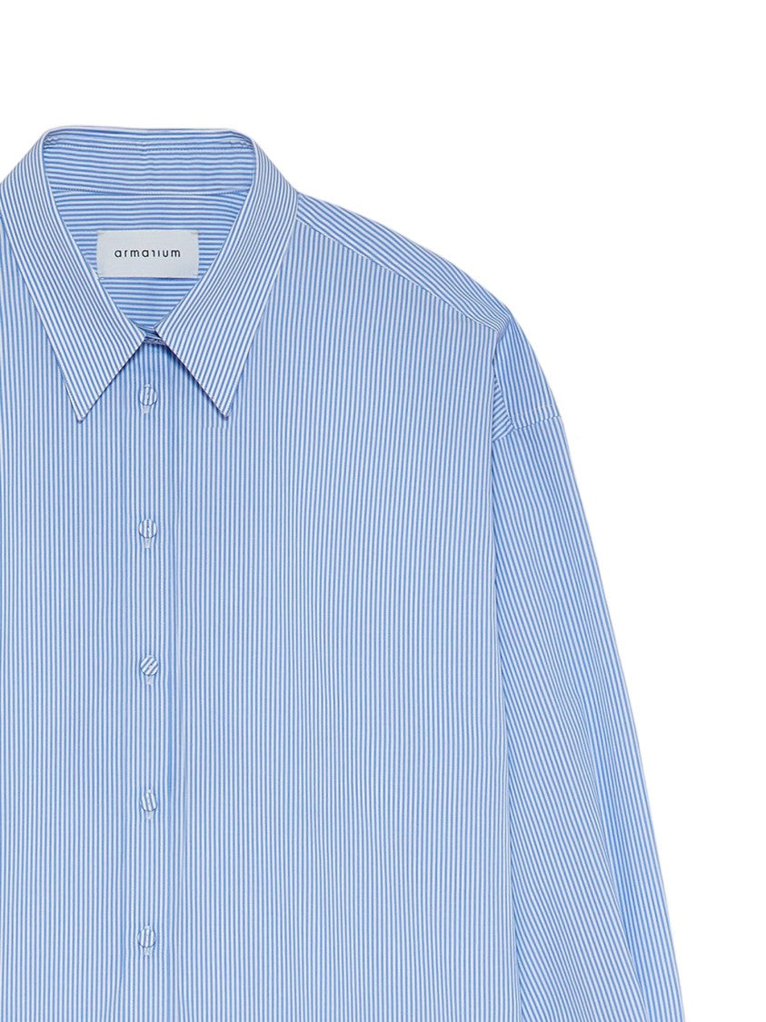 Armarium Blue/White Cotton Striped Shirt