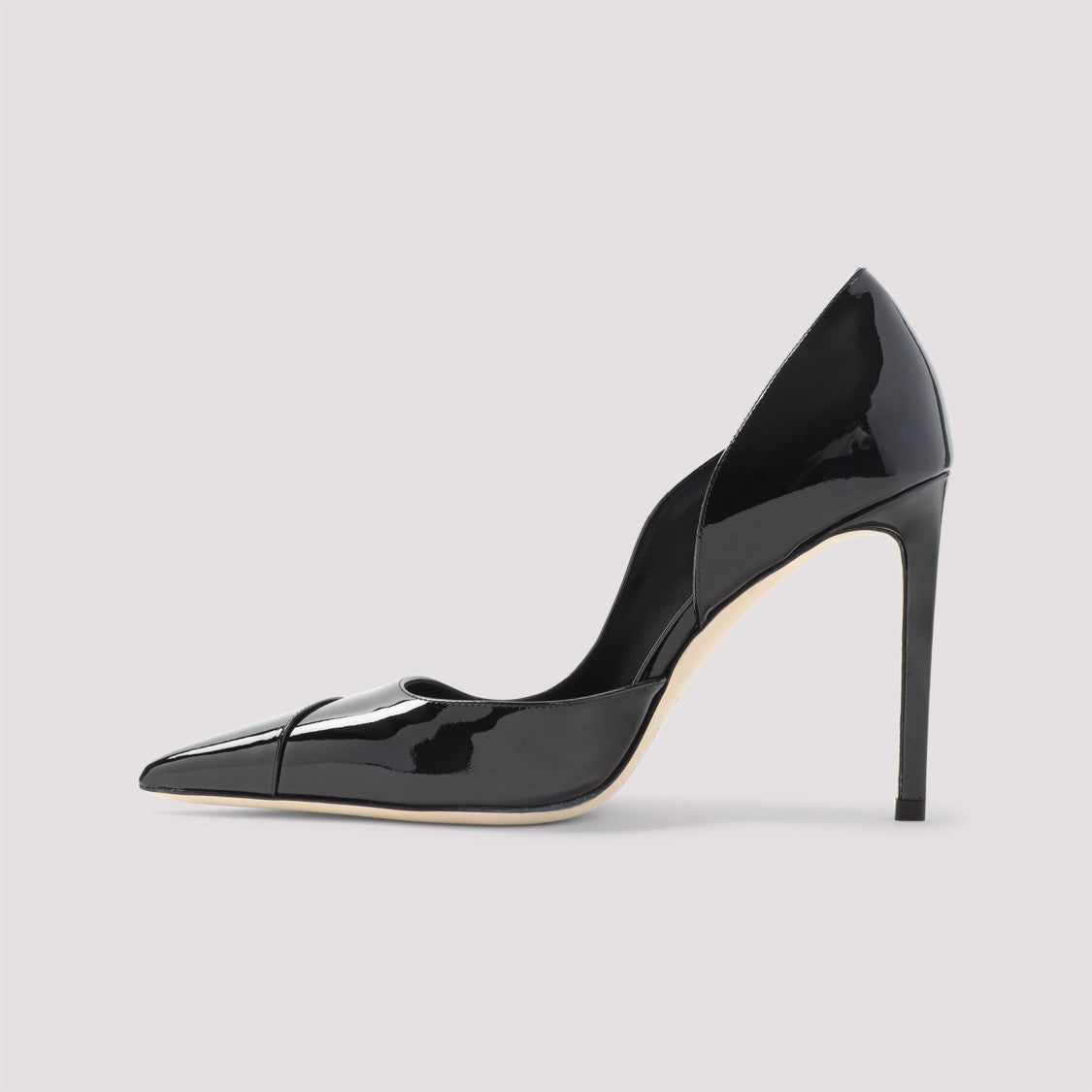 Jimmy Choo Black Patent Leather Brigitte 100 Pumps