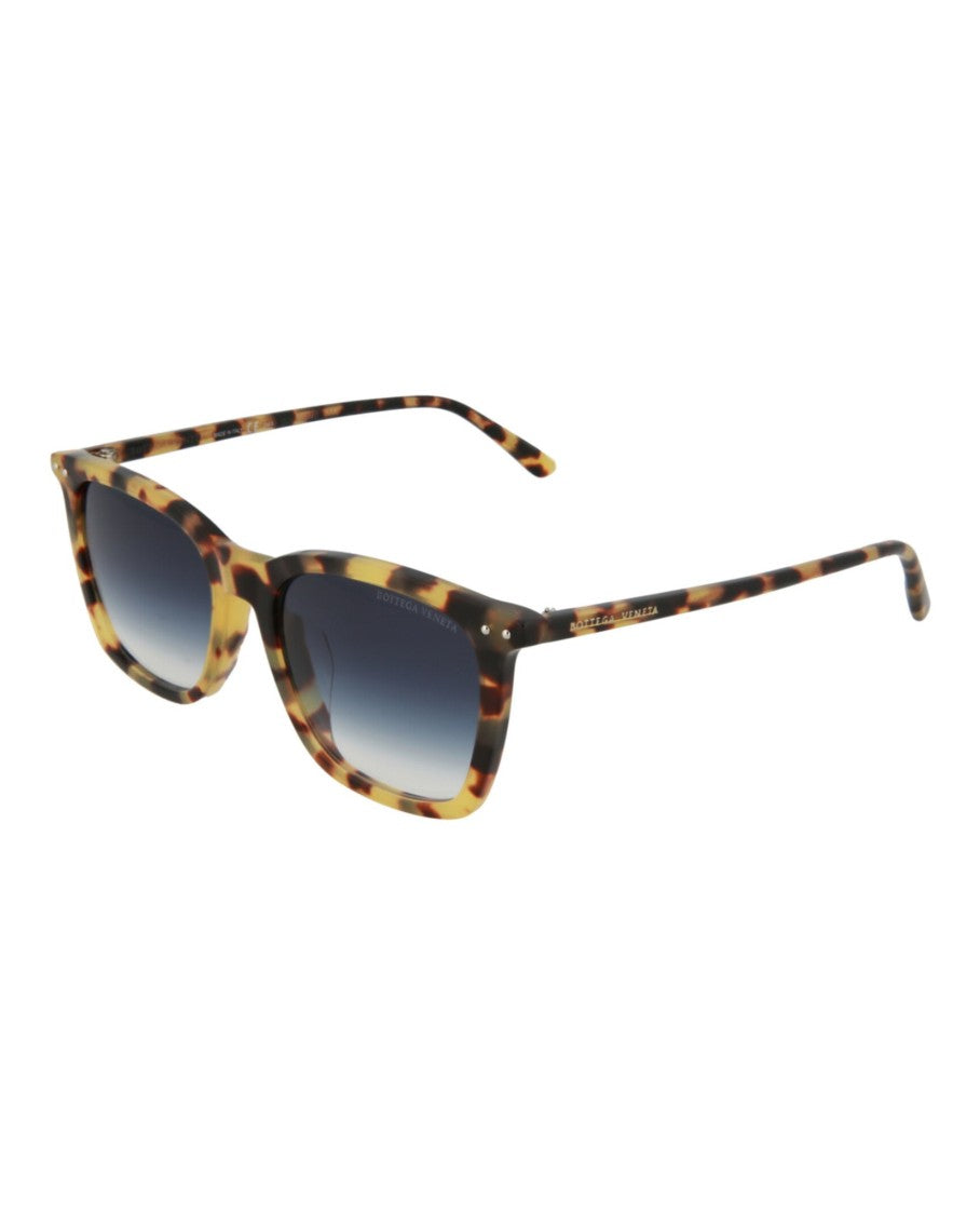 Bottega Veneta Square-Frame Acetate Sunglasses With Tortoiseshell Pattern