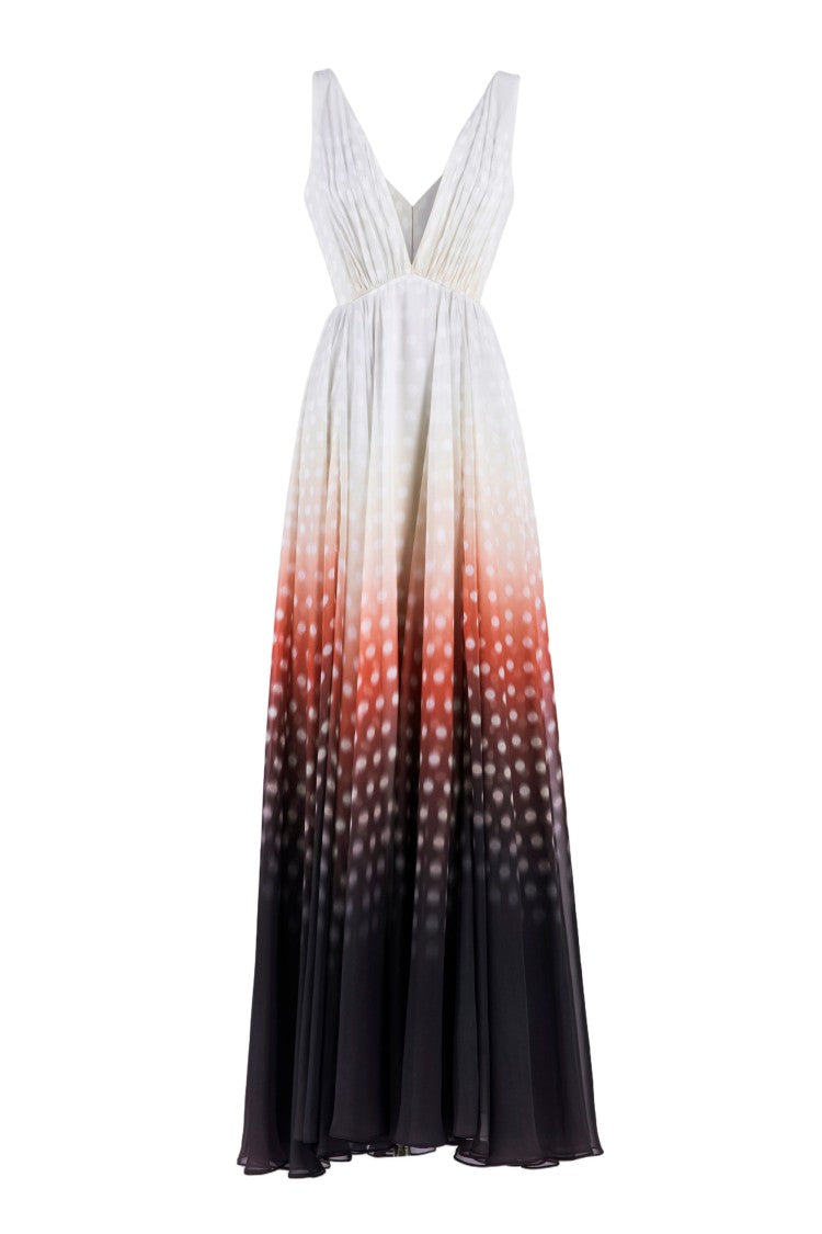 Saiid Kobeisy Gradient Printed Dress