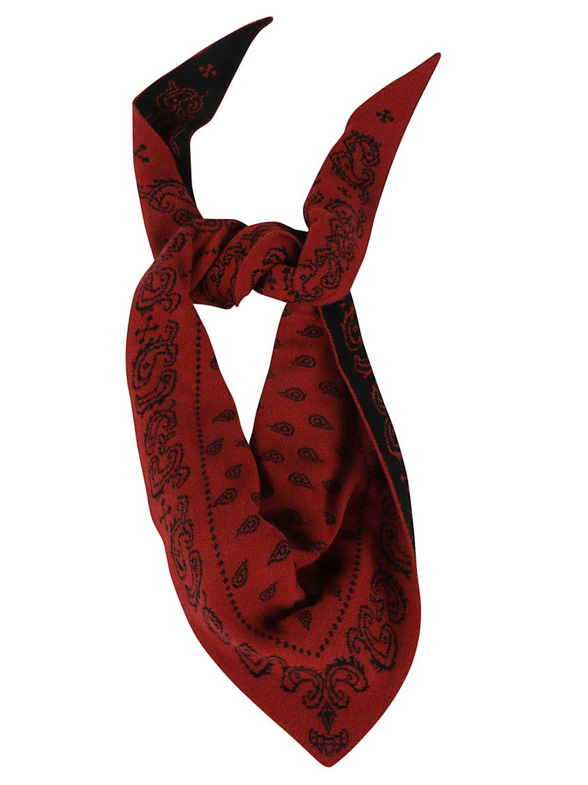 Guest In Residence The Wild Rag Brown Paisley Cashmere Scarf