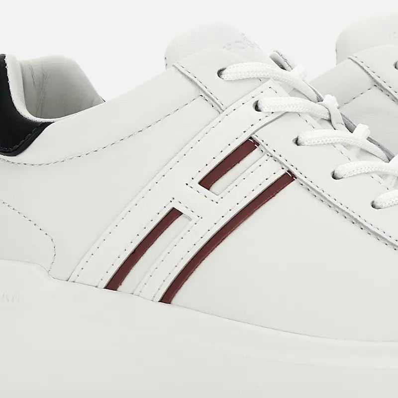 Hogan White H580 Leather Sneakers