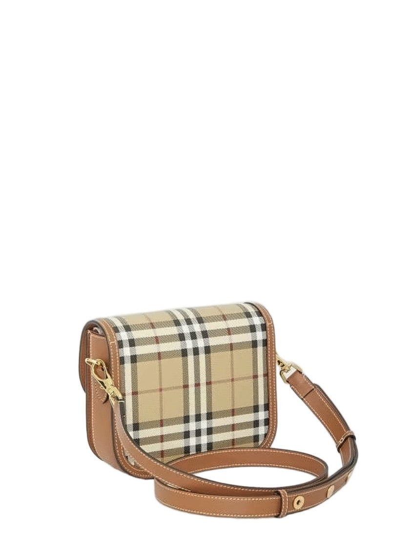 Burberry Classic Check-Patterned Structured Shoulder Bag