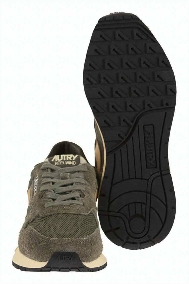 Autry Layered Low-Top Sneakers In Suede