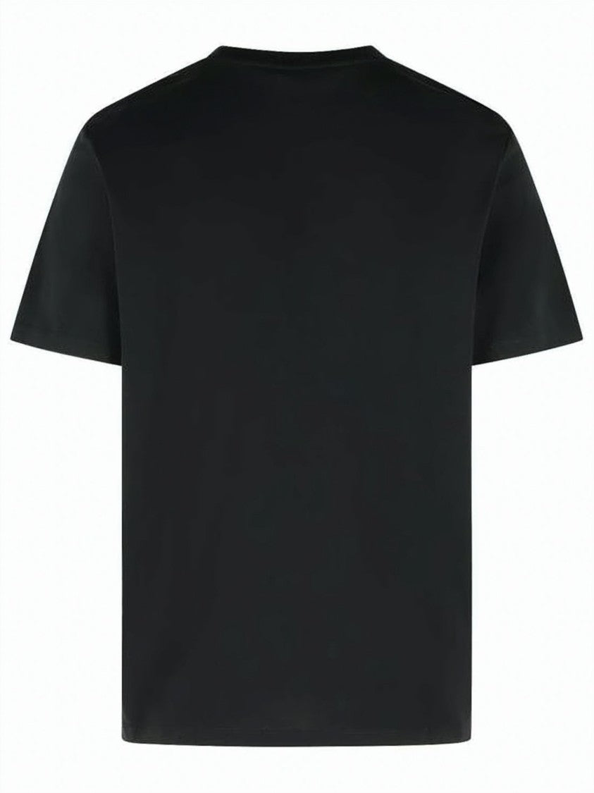 Balmain Black Cotton Crew Neck T-Shirt