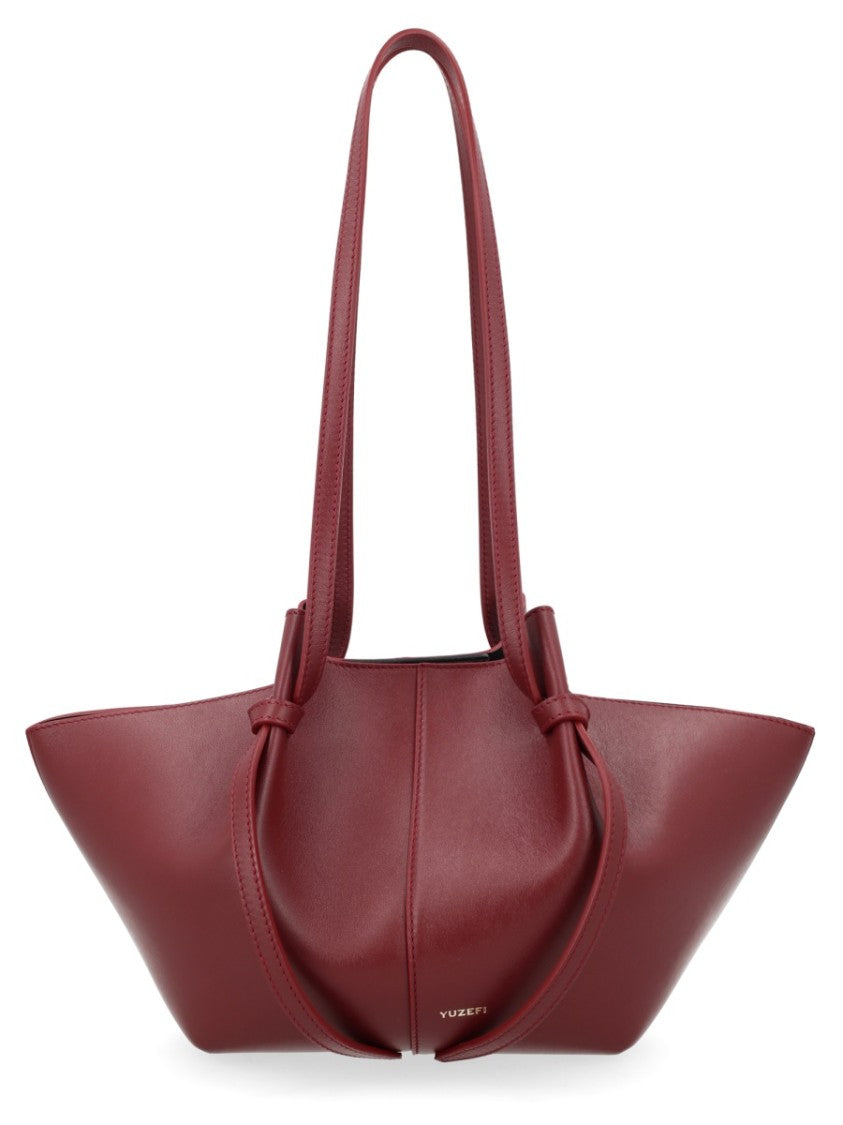 Yuzefi Bovine Leather Elongated Mochi Shoulder Bag