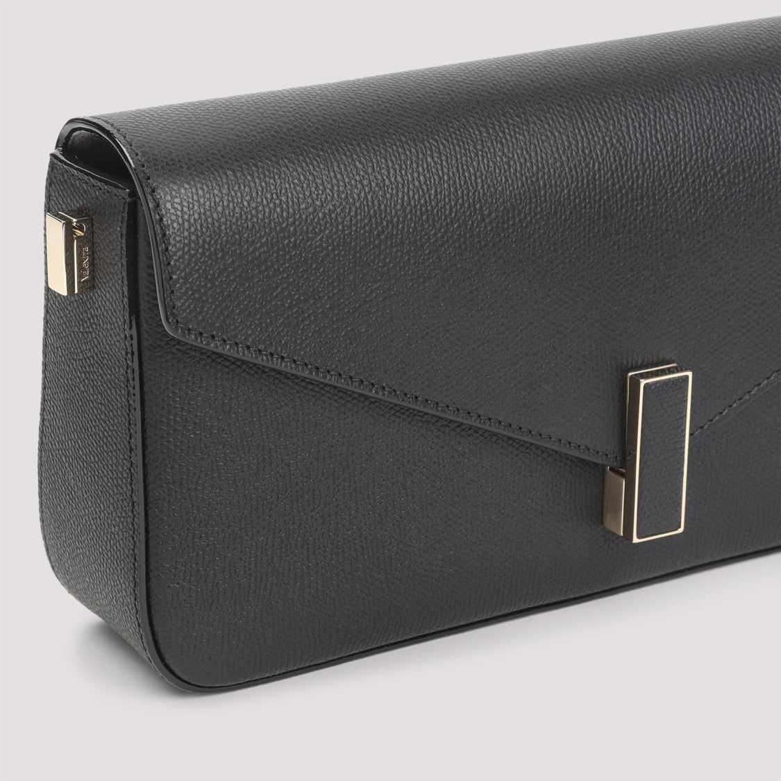 Valextra Black Calf Leather Iside Shoulder Bag