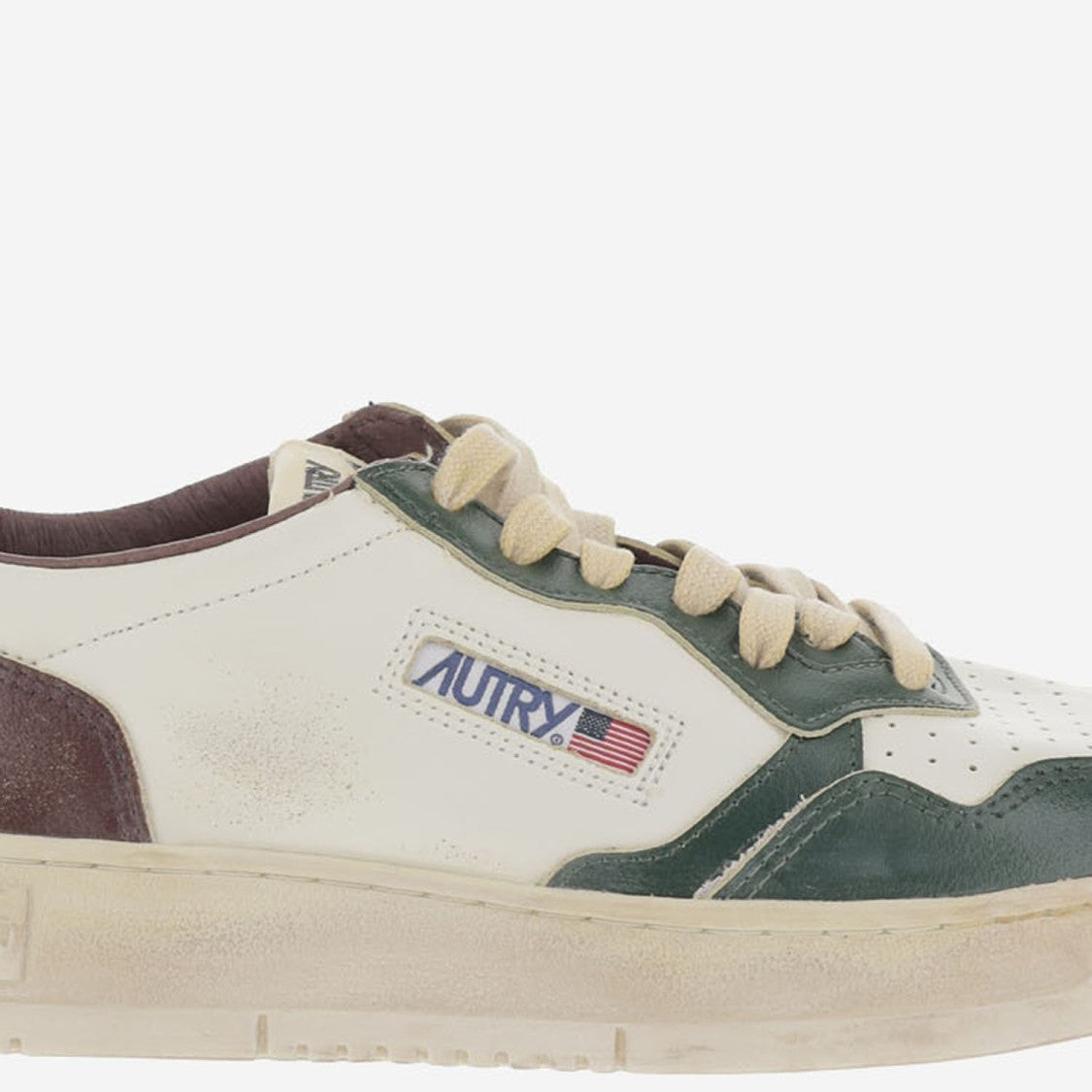 Autry Colorblock Leather Low-Top Sneakers With Logo Detailing