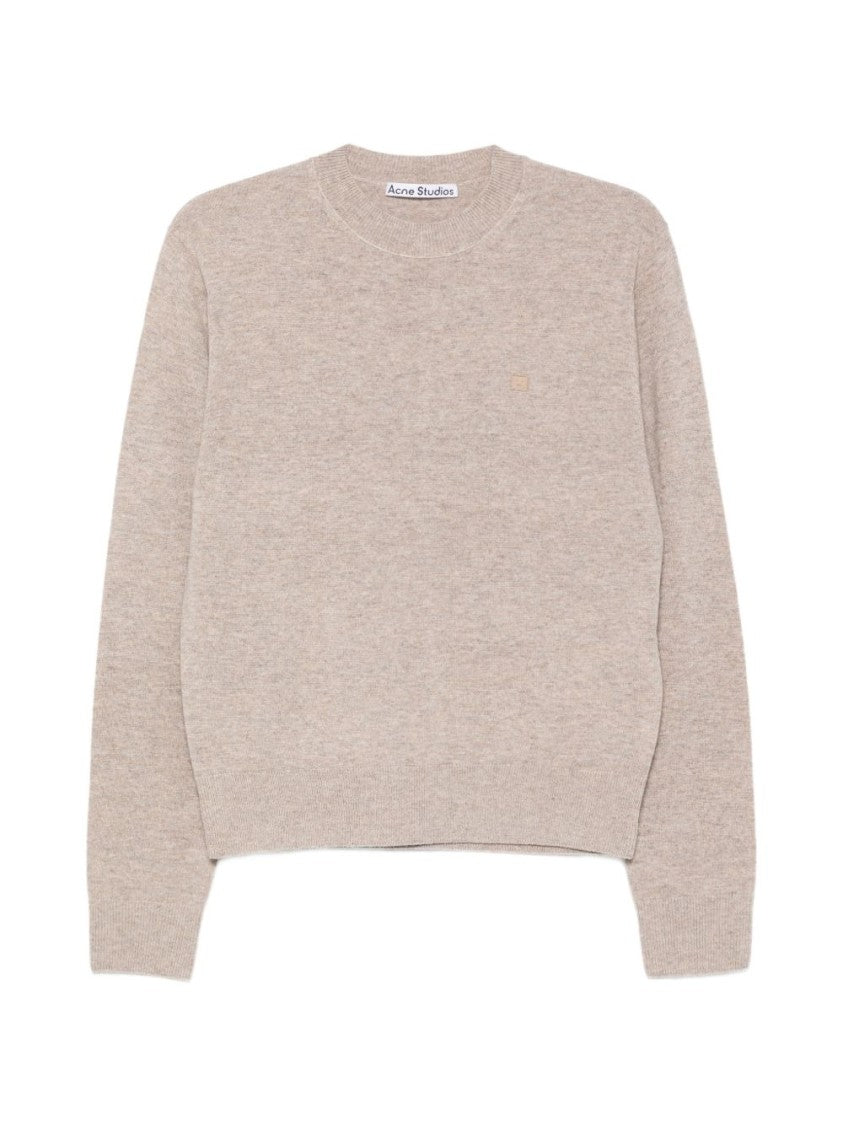 Acne Studios Relaxed Fit Ribbed Crewneck Knit Sweater