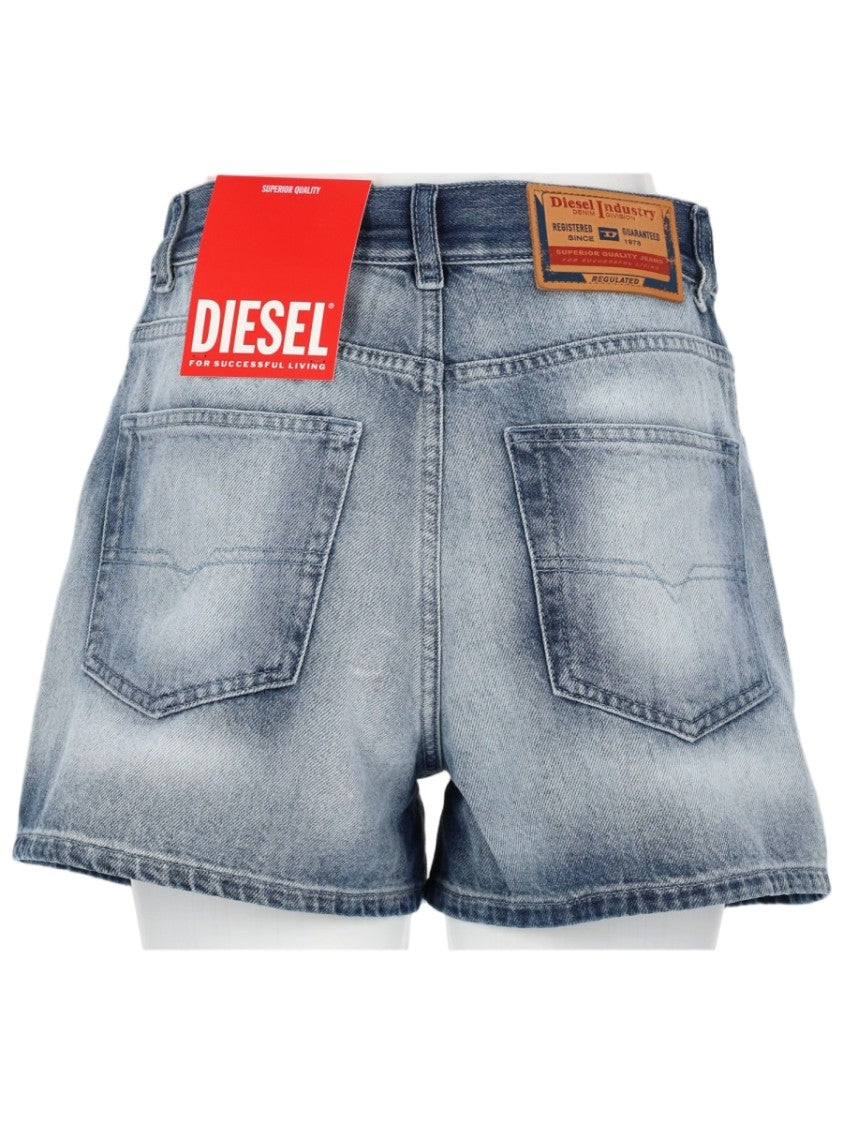 Diesel De-Helios Faded Cotton-Blend Shorts