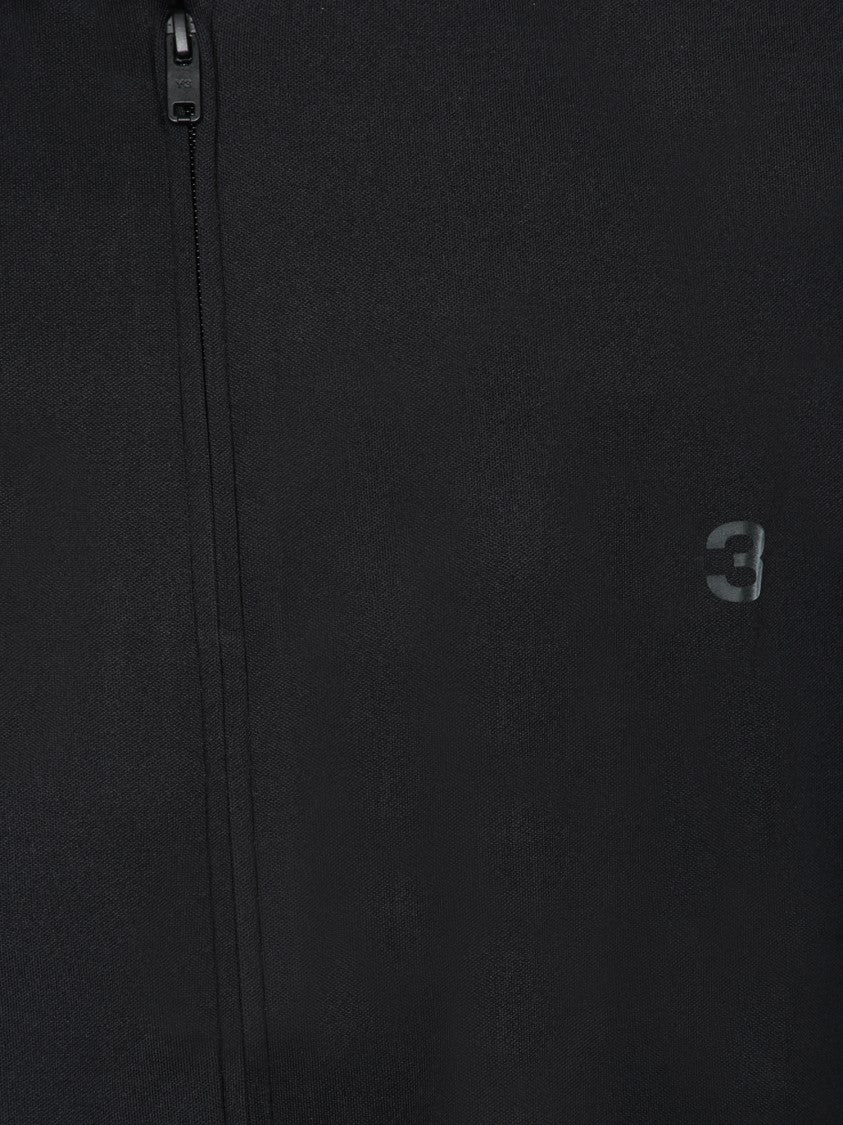 Adidas Sleek Zip-Up Black Sweatshirt With High Collar