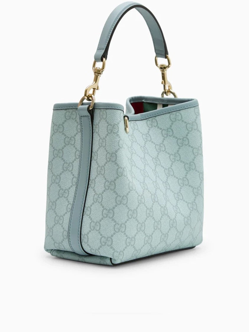 Gucci Blue Handbag Gg Structured Monogram Bag