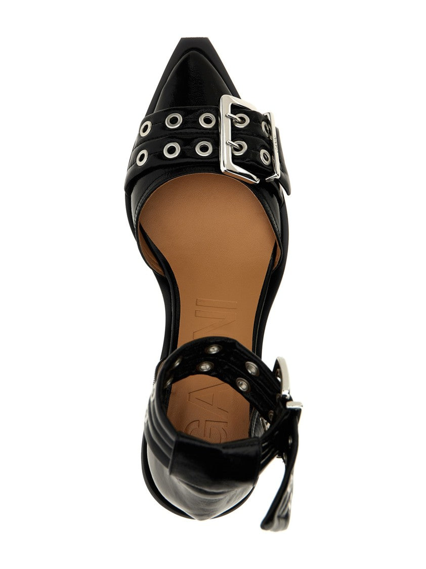 Ganni 'Buckle Open Cut Pumps' Pumps