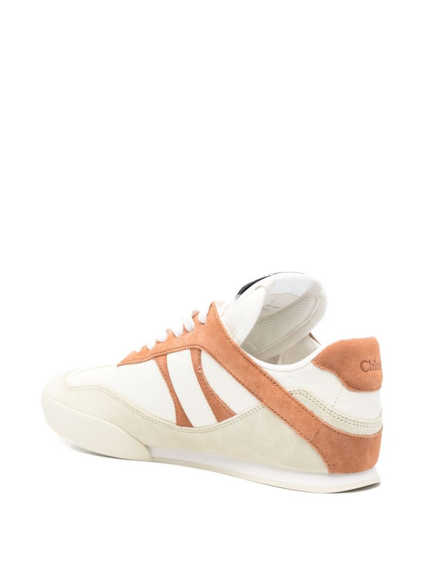 Chloé Low-Profile Flat Shoes With Suede Overlays