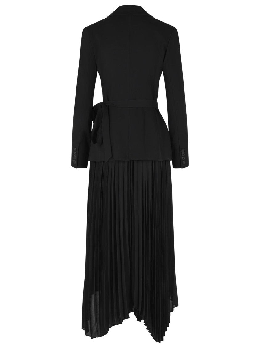 Simkhai Tailored Midi Dress With Asymmetrical Hem And Lace Closure