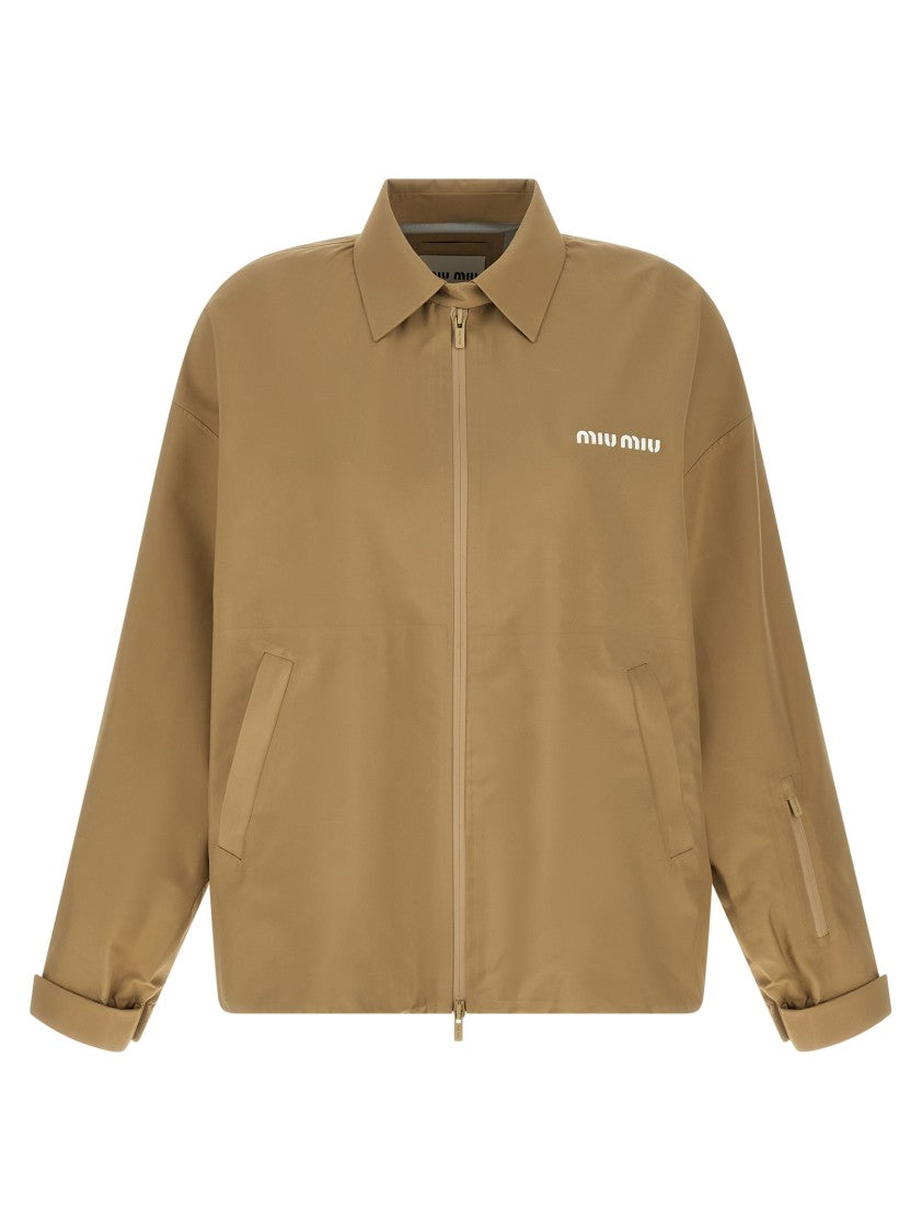 Miu Miu Tech Canvas Windbreaker