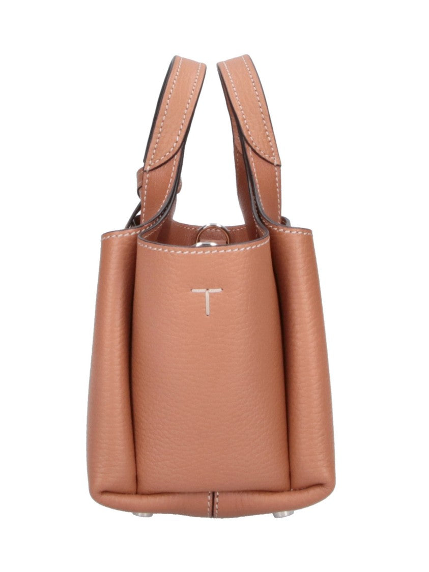 Tod's Brown Leather Mini Handbag
