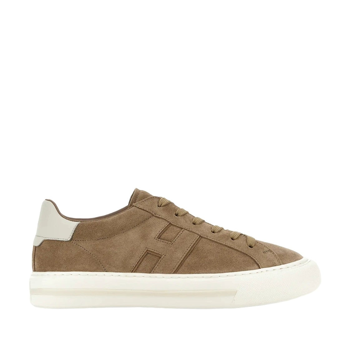 Hogan H691 Allacciato H Sneakers In Beige