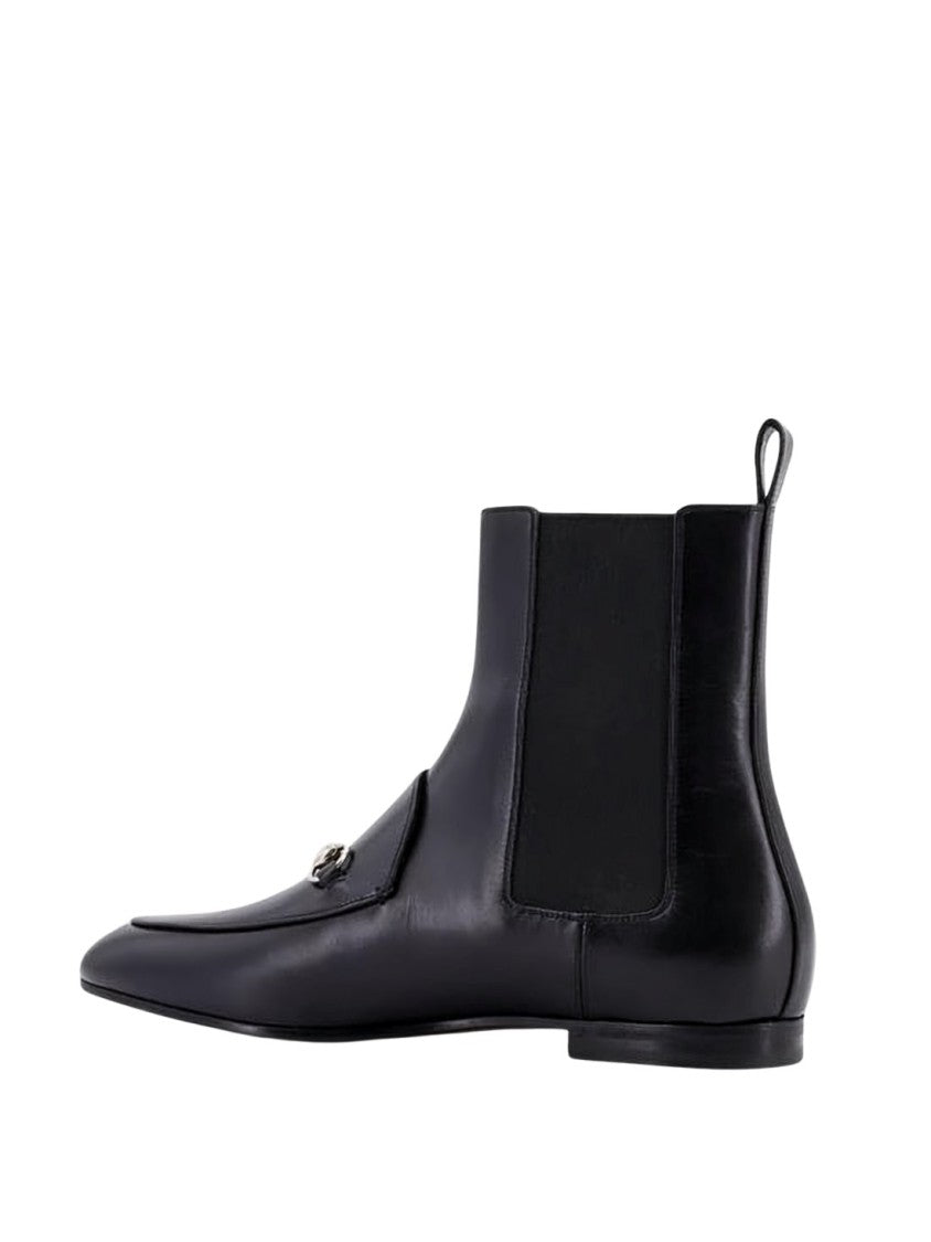 Gucci Smooth Leather Ankle Boots