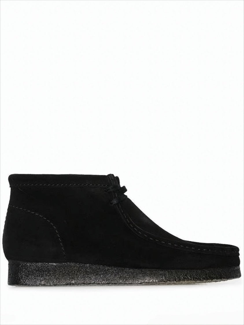 Clarks Ankle-High Black Suede Boot