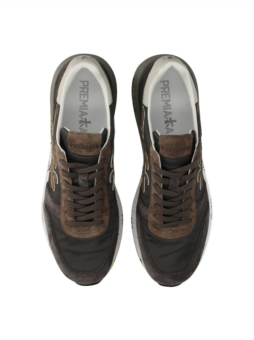 Premiata Sleek Low-Profile Artistic Midsole Sneakers