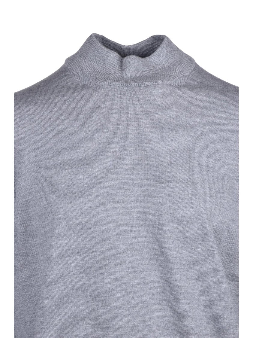 Gran Sasso Turtleneck Sweater In Fine-Knit Virgin Wool