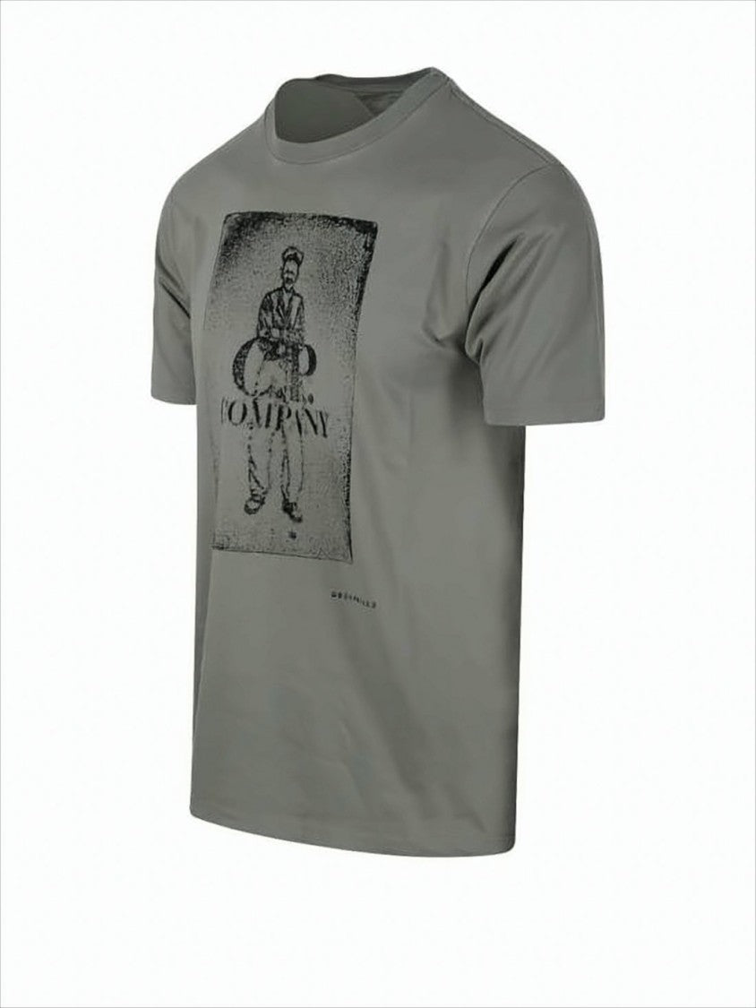 C.P. Company Short-Sleeve Tee With Graphic Print And Relaxed Fit