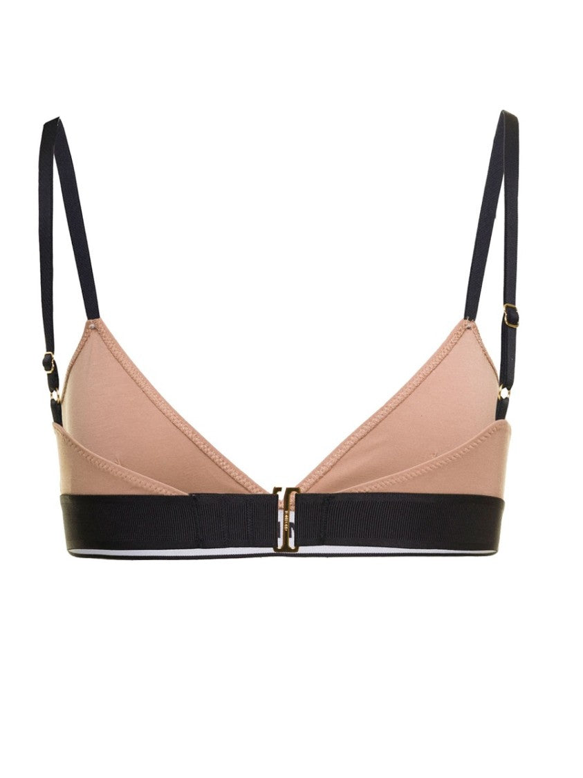 Tom Ford Beige Modal Logo Underband Bra