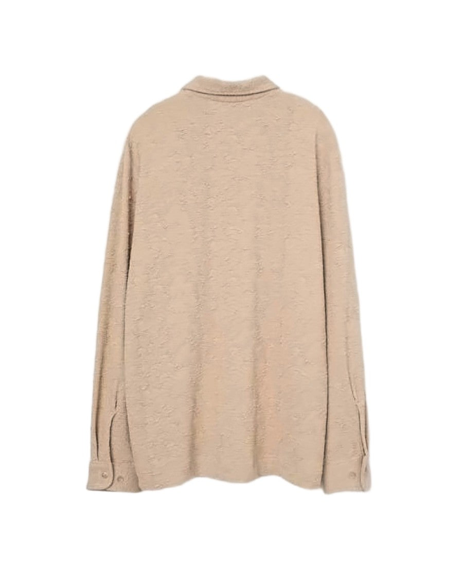 Séfr Textured Long-Sleeve Sweater With Classic Collar