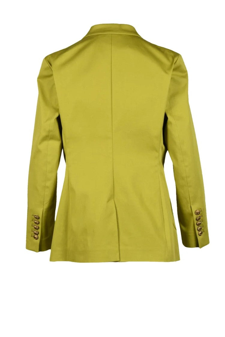 Saulina Double-Breasted Jacket - Acid Green