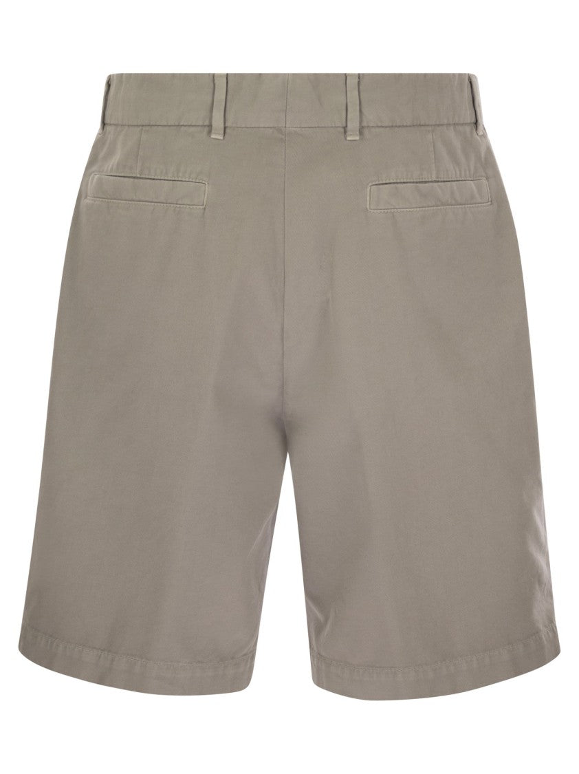 Brunello Cucinelli Cotton Gabardine Bermuda Shorts