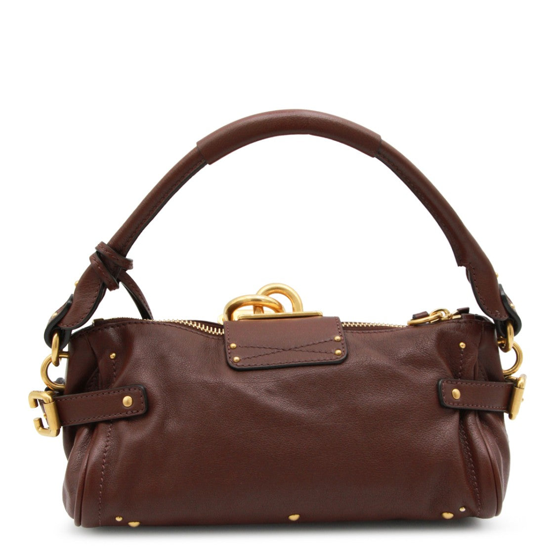 Chloé Compact Brown Leather Paddington Shoulder Bag