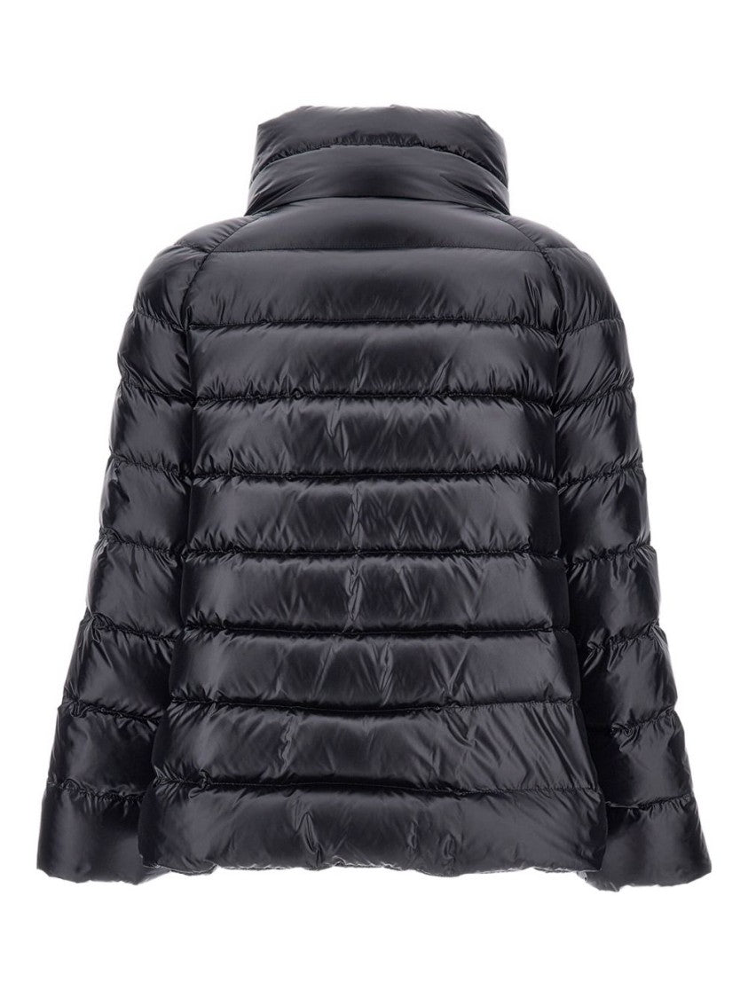 Fay Glossy Quilted Down Coat With Structured Collar