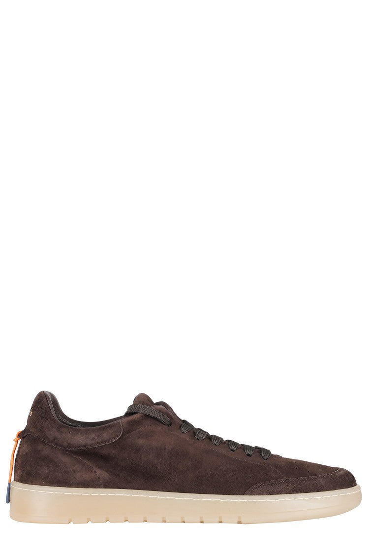 Barracuda Brown Giordan G74 Vintage-Effect Suede Sneakers
