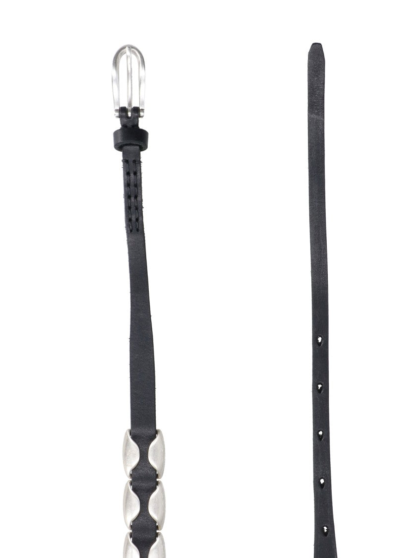 Our Legacy Billow Calf Leather Studded Belt